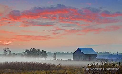 Barn At Dawn_21794-7.jpg - Photographed near Smiths Falls, Ontario, Canada.